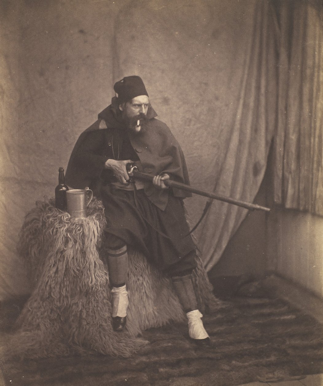 Zouave, 2. osztály, 1855. alkotó: Roger Fenton