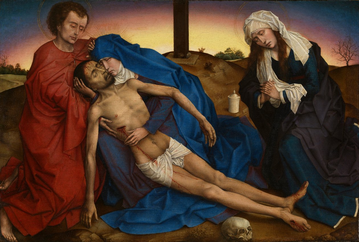 Pieta, 1441 körül (olaj, panel) alkotó: Rogier van der Weyden