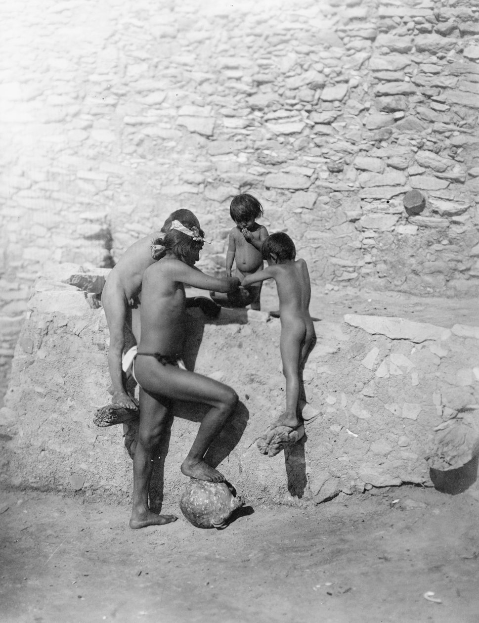 The Feast, 1913 körül (f/w fotó) alkotó: Roland W. Reed