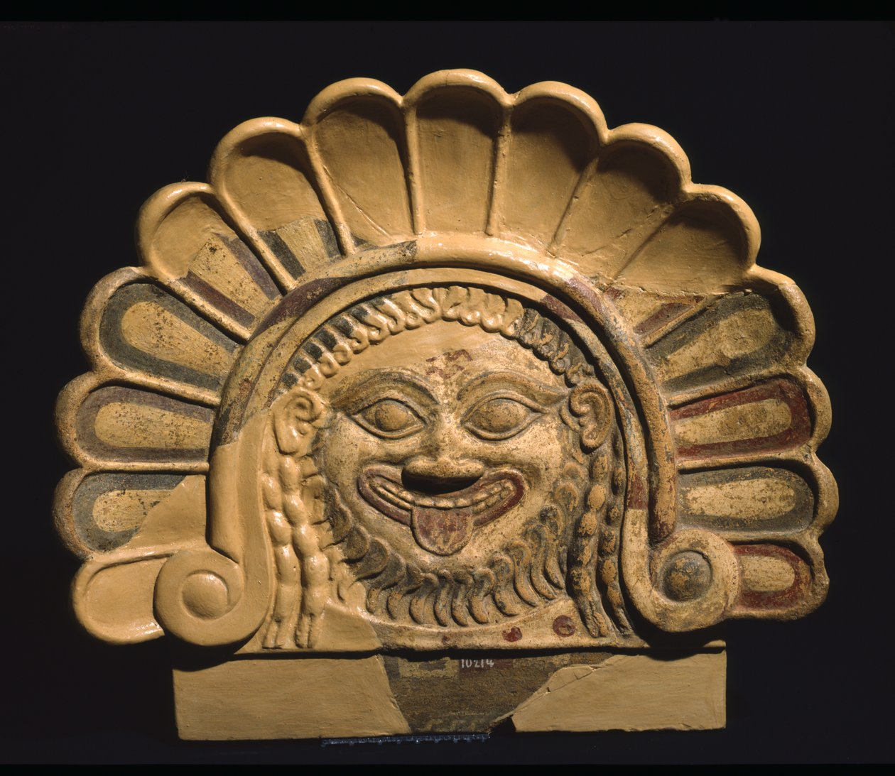 Előzék a Mater Matuta templomból a Satricumban, Latiumban, Olaszországban (terrakotta) alkotó: Roman