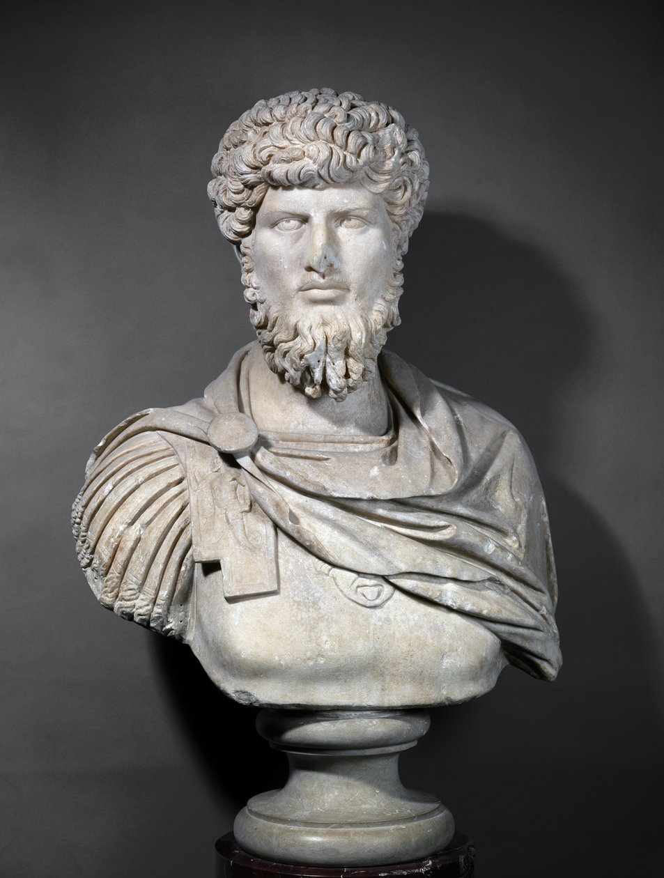 Lucius Verus császár mellszobra (86-161) (márvány) alkotó: Roman