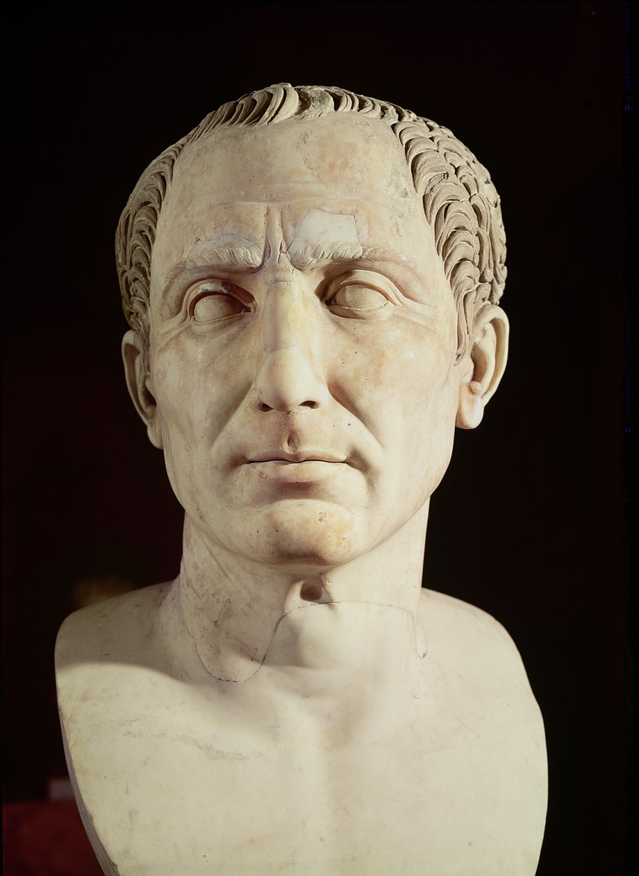 Julius Caesar mellszobra (Kr. e. 100-44) (márvány) alkotó: Roman