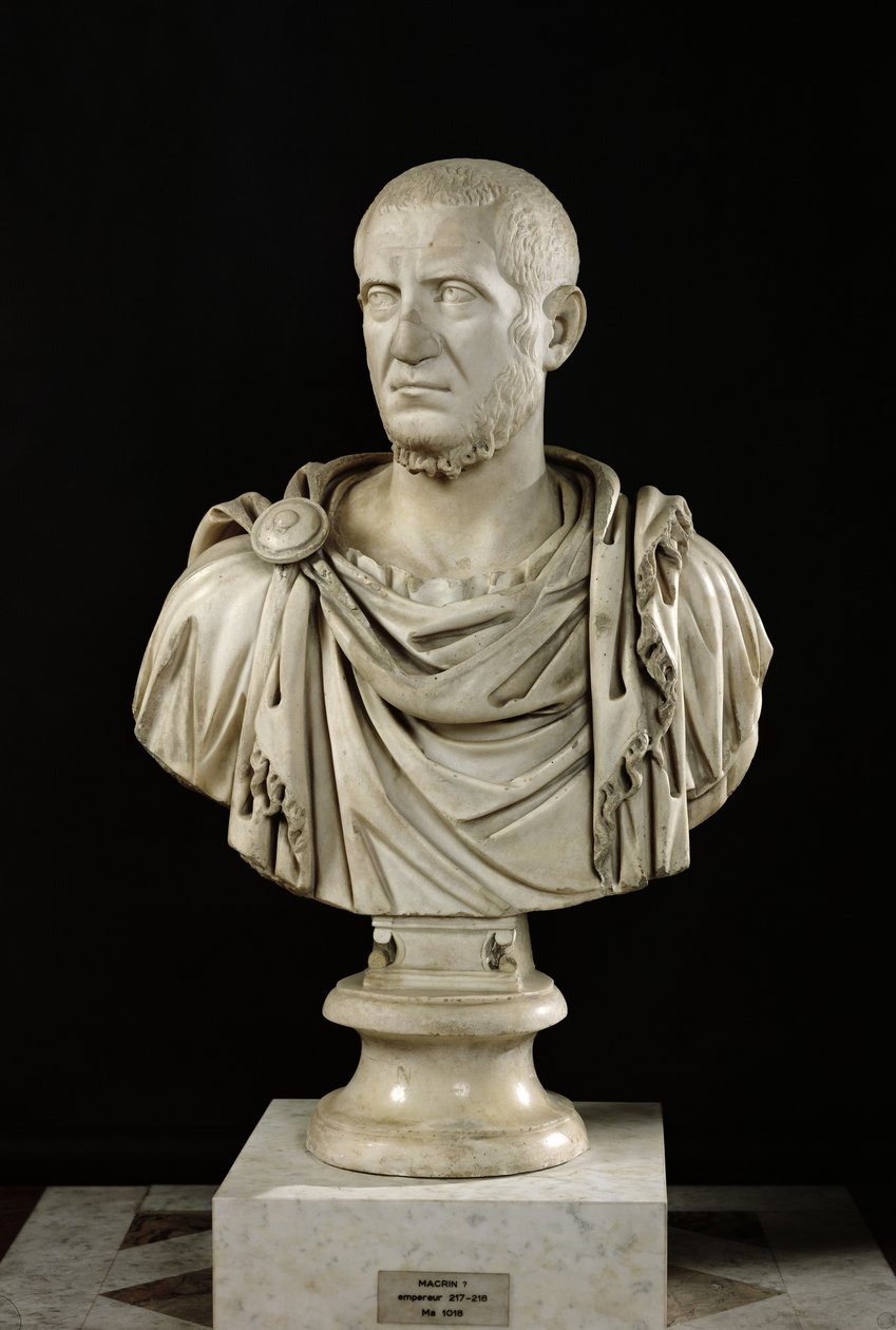 Marcus Claudius Tacitus (kb. 200-276) vagy Marcus Opelius Macrinus (164-218) mellszobra (márvány) alkotó: Roman