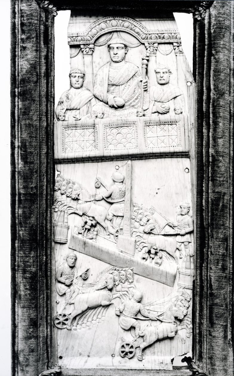 Levél a Lampadii diptichonról, i.sz. 355 körül alkotó: Roman