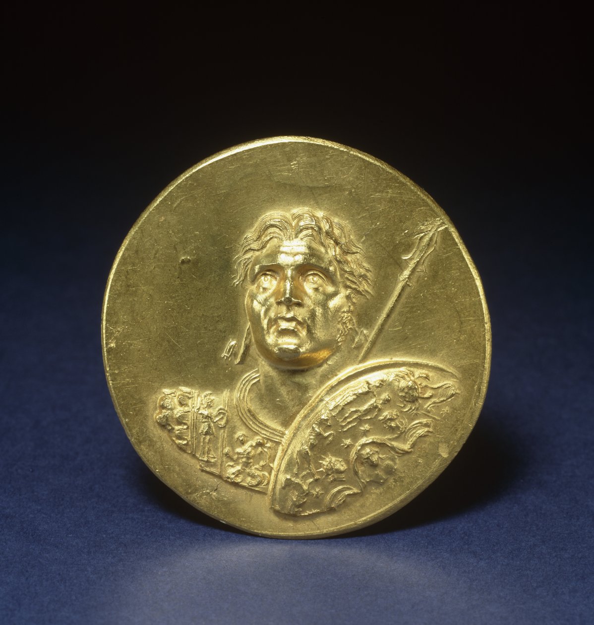 Érem Nagy Sándorral, 215-243 körül (arany) alkotó: Roman