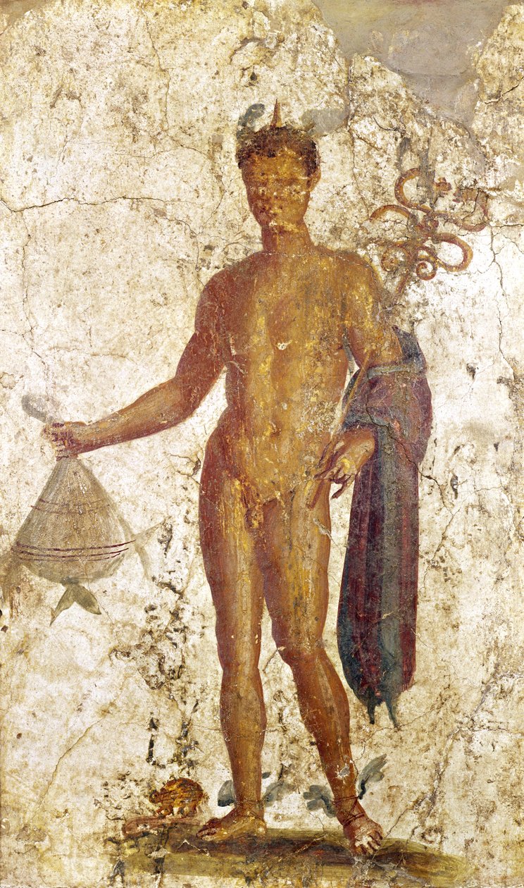 Merkúr, Pompeiiből, i.sz. 50-79 körül alkotó: Roman