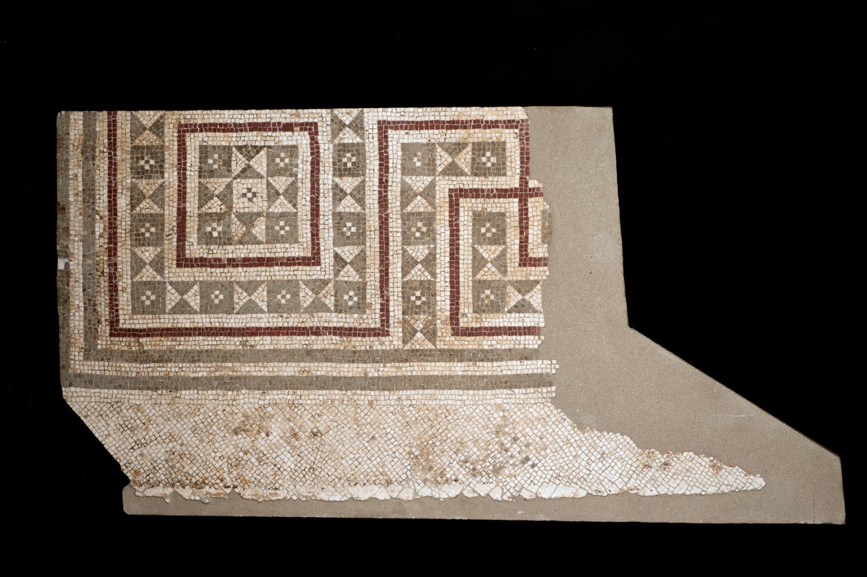 Mozaik (színes márvány) alkotó: Roman
