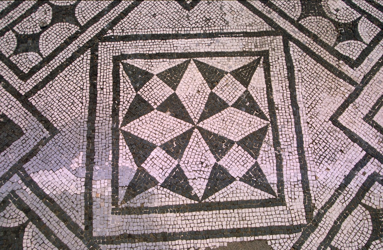 Mintás padló (mozaik) alkotó: Roman