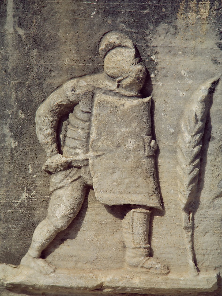 Római katonát ábrázoló dombormű (márvány) alkotó: Roman