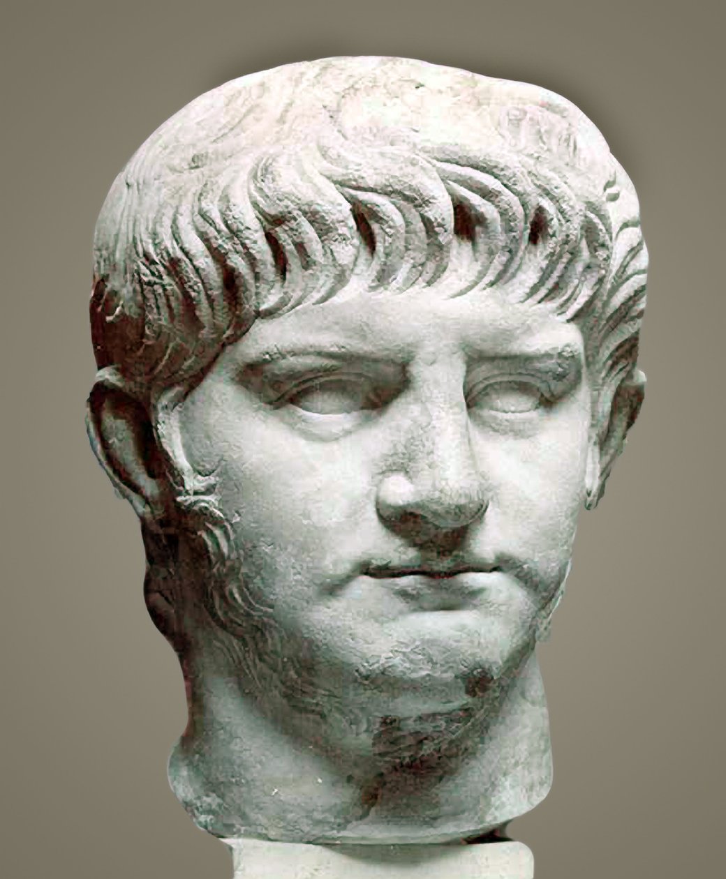 Néró római császár, i.sz. 50 (márvány) alkotó: Roman