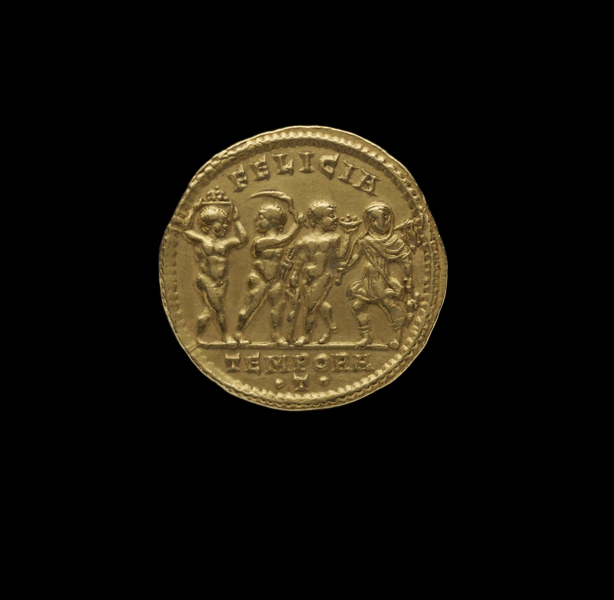 Római császári érme Ticinumból, Kr.u. 316 (arany) alkotó: Roman