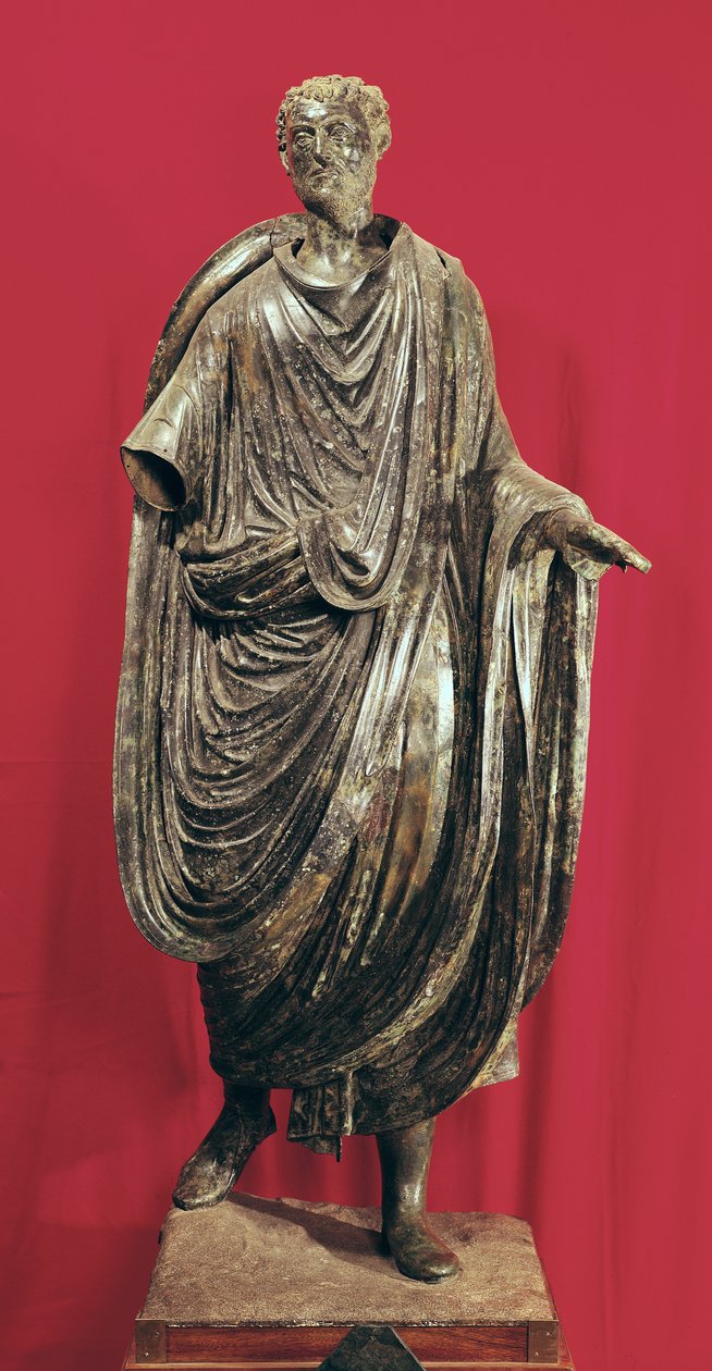 Julianus Pacatianus császár szobra (bronz) alkotó: Roman