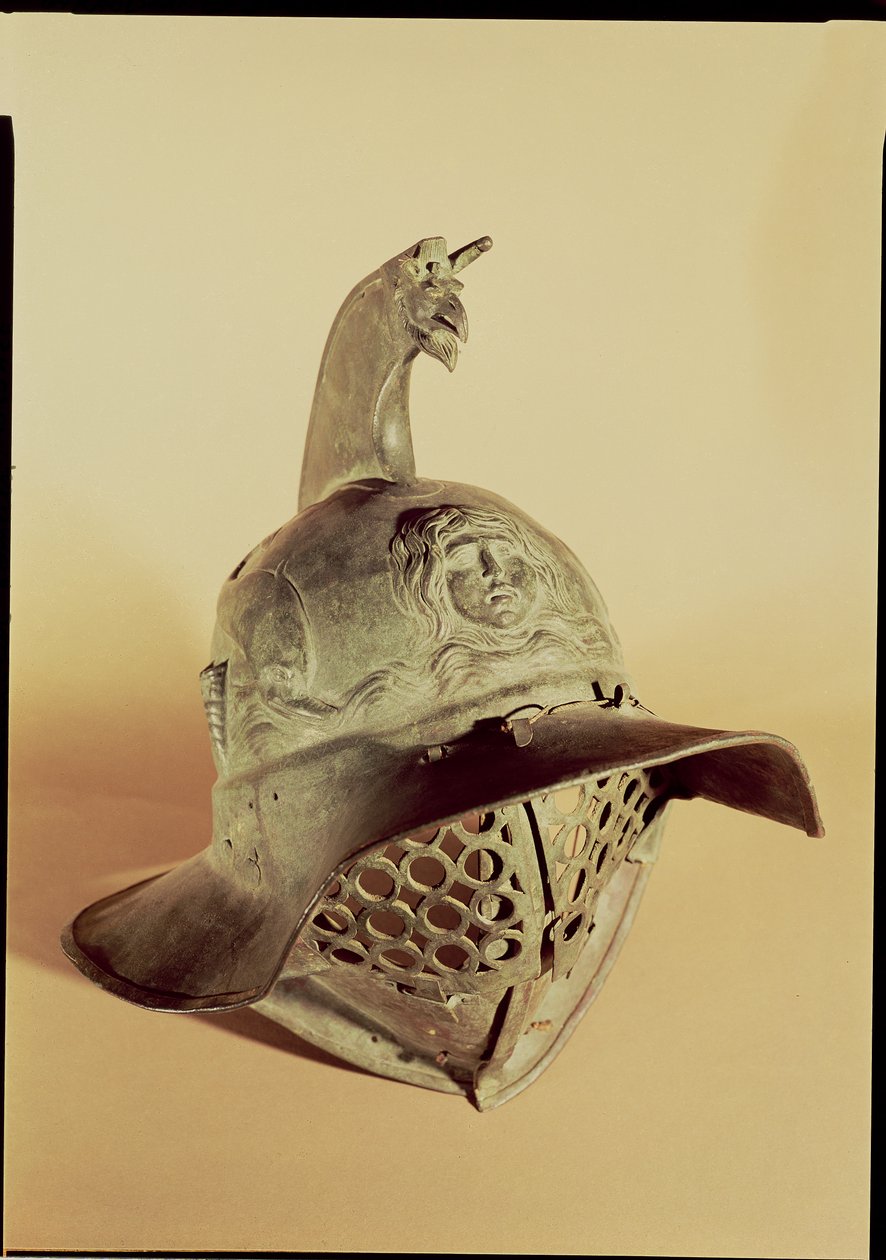 Trák gladiátor sisak (bronz) alkotó: Roman