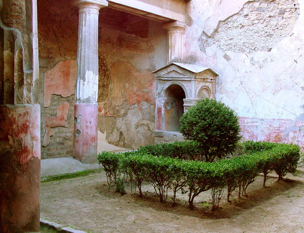 Egy átrium nézete alkotó: Roman