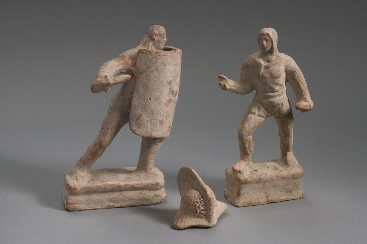 Gladiátorok (terrakotta) alkotó: Roman Imperial Period