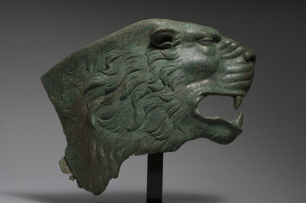Oroszlánbőr (bronz) alkotó: Roman Imperial Period