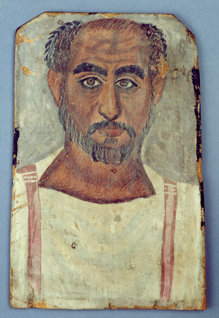 Múmia férfiportré, i.sz. 250-300 körül (tempera fán) alkotó: Roman Period Egyptian