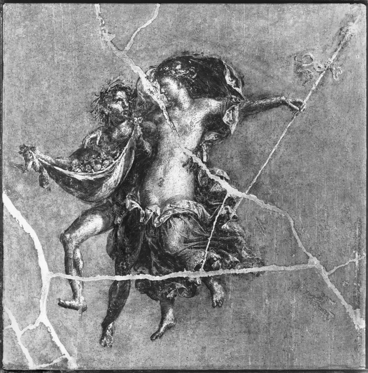 Faun és Bacchante, Pompeiiből alkotó: Roman Roman