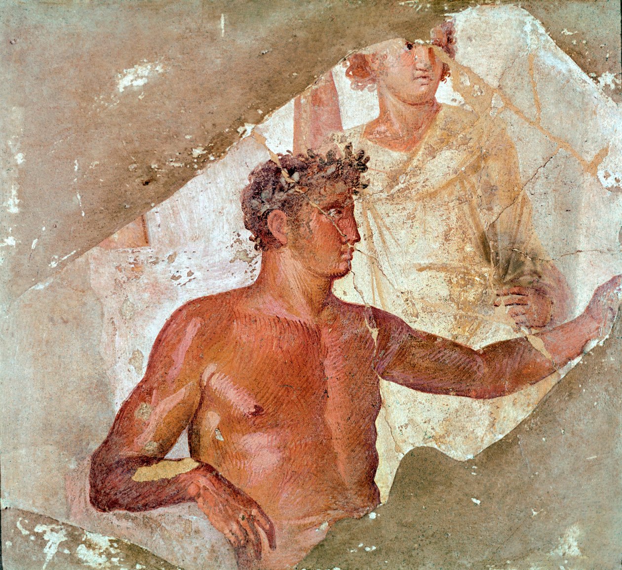 Hős vagy isten (freskó alkotó: Roman