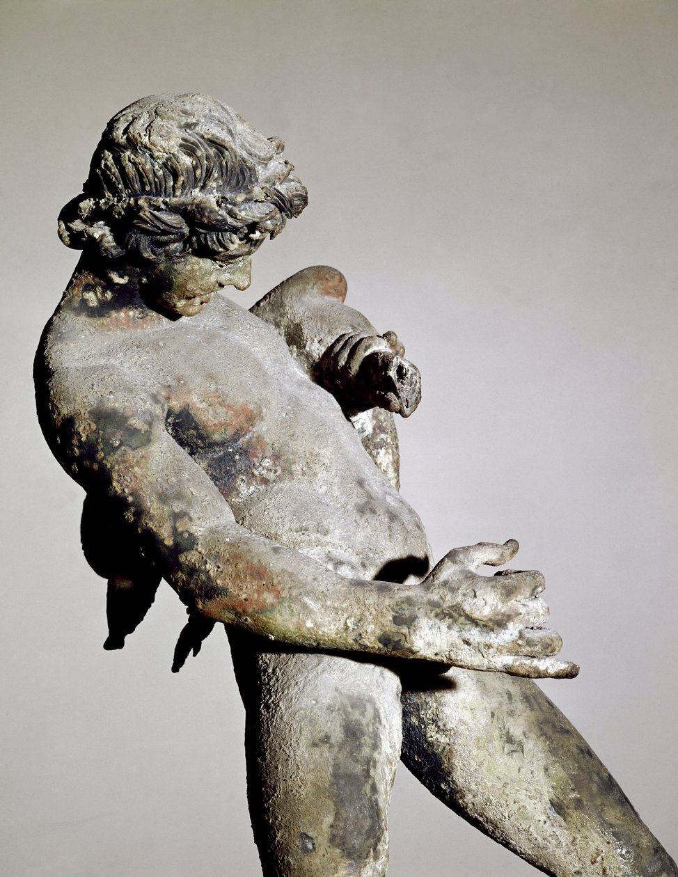 Egy faun részlete (bronz szobor alkotó: Roman