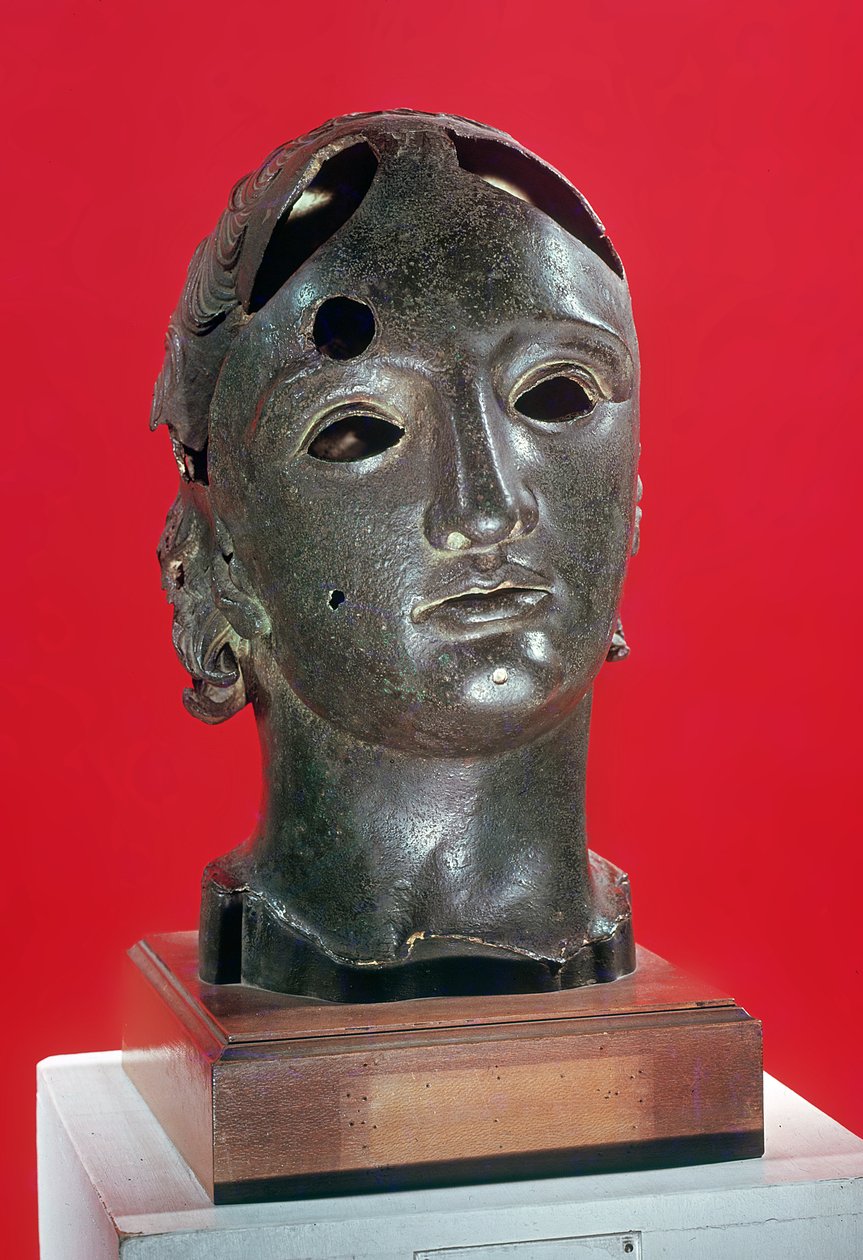 Apollo feje, Nimes-ből, 1-2. század (bronz) alkotó: Roman