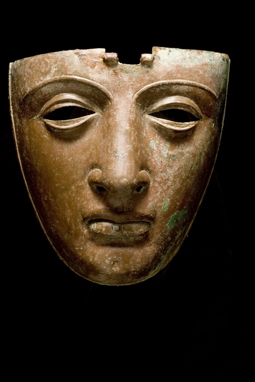 Sisak arcmaszk (bronz) alkotó: Roman