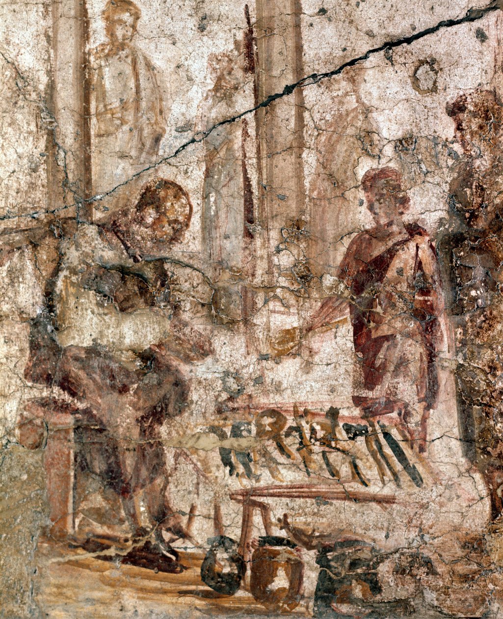 Kereskedő a fórumban (freskó alkotó: Roman