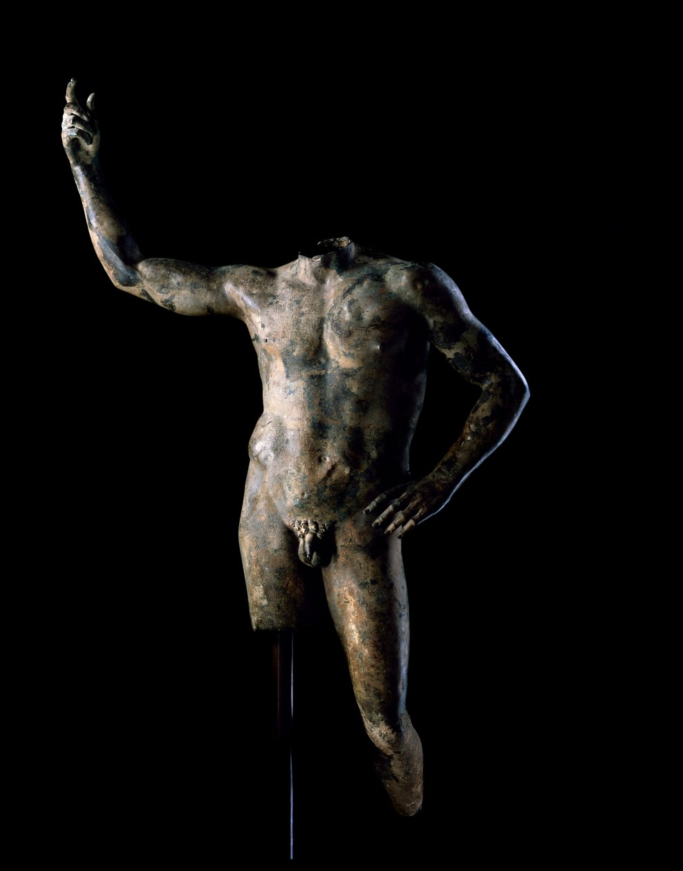 Egy uralkodó portréja, Kr.u. 200-225 (bronz) alkotó: Roman