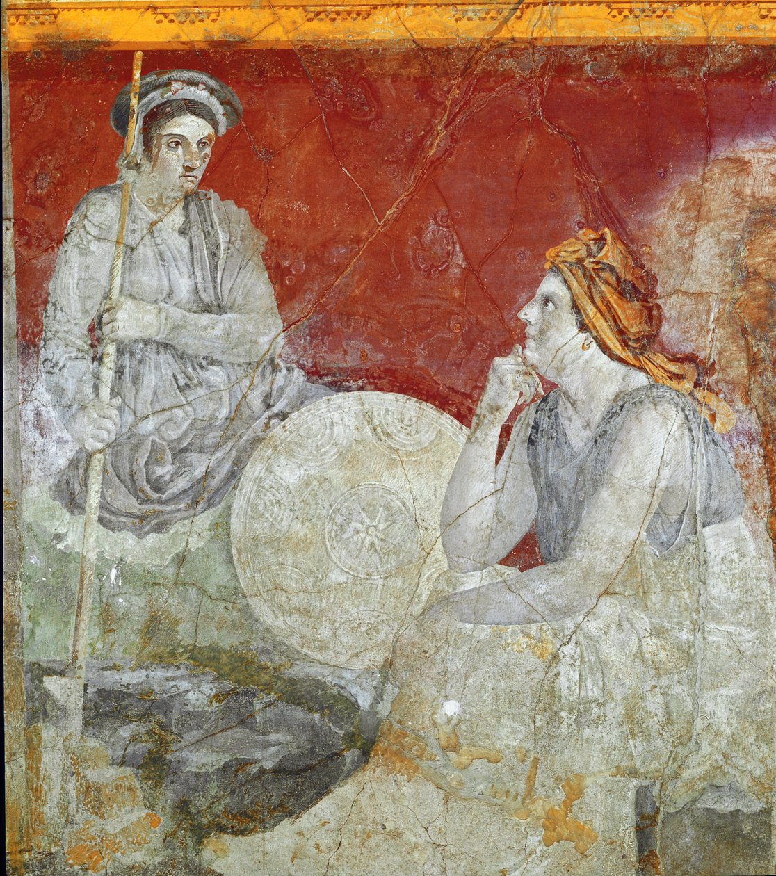 Királyi család Macedóniából, részlet (freskó alkotó: Roman