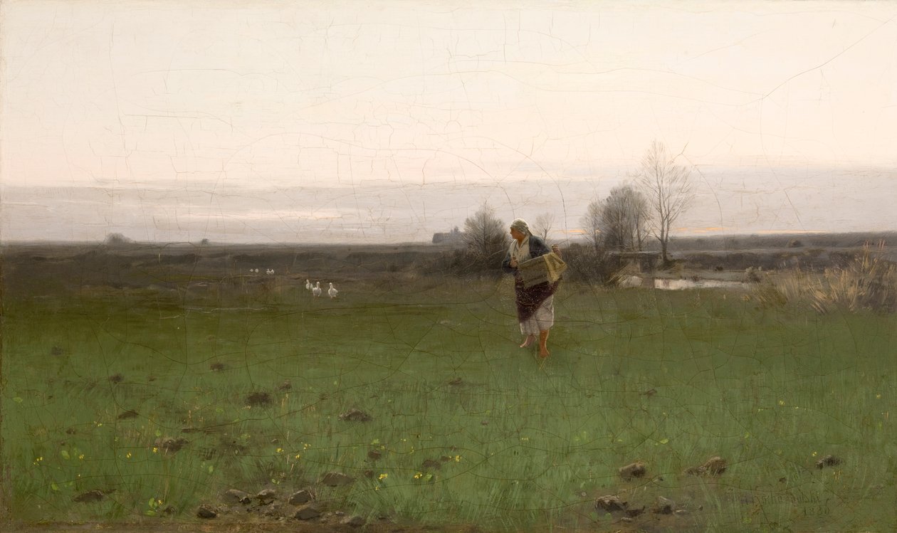 Táj Krakkó környékén alkotó: Roman Kochanowski
