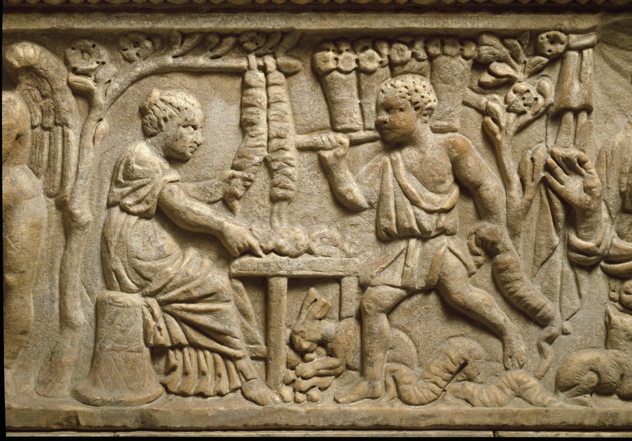 Koronagyártó képviselete (dombormű) alkotó: Roman Roman