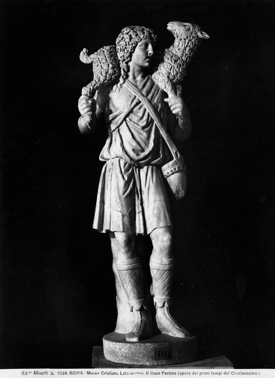 A jó pásztor (márvány) alkotó: Roman Roman
