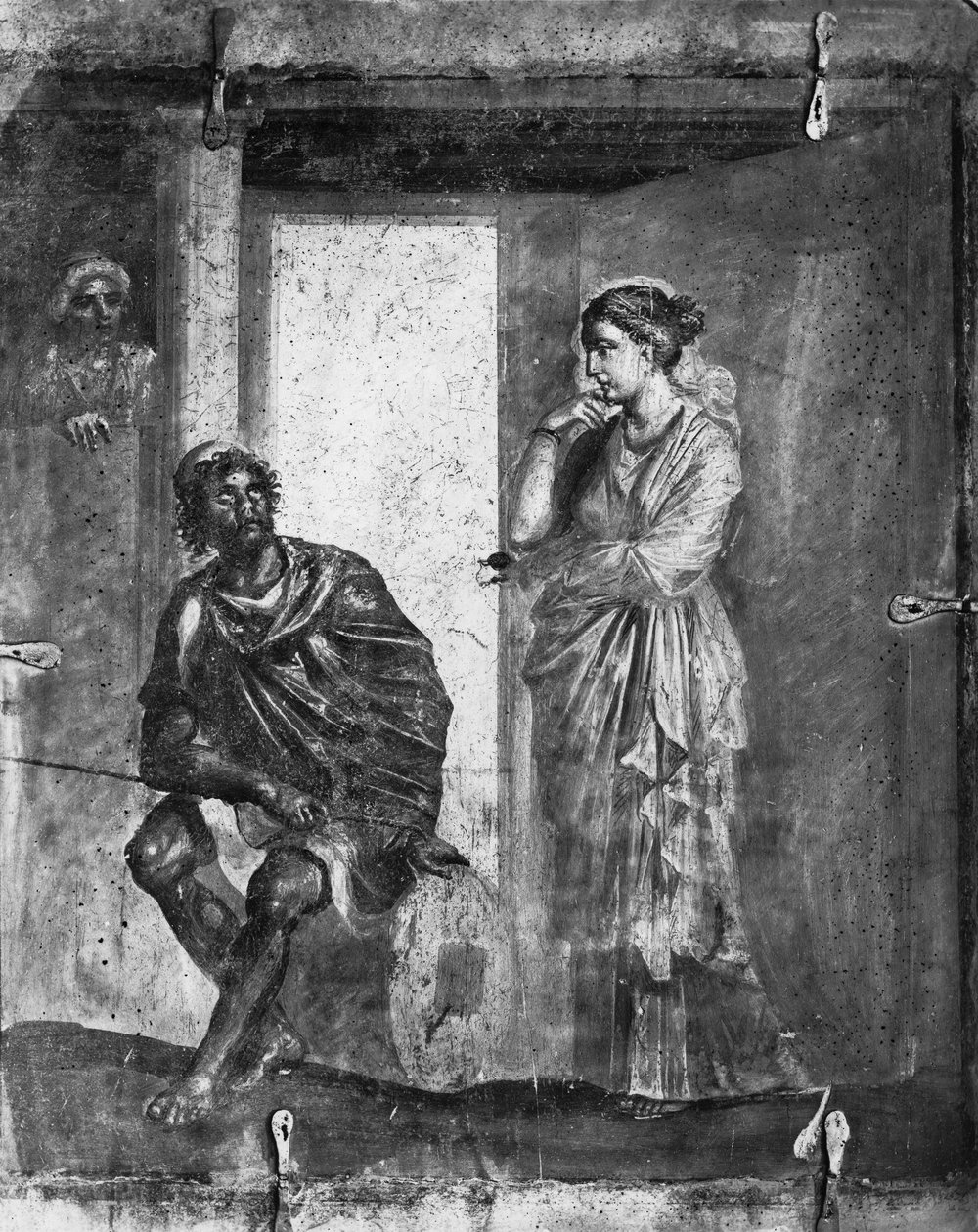 Ulysses és Penelope, a Macellumból, Pompejiből alkotó: Roman Roman