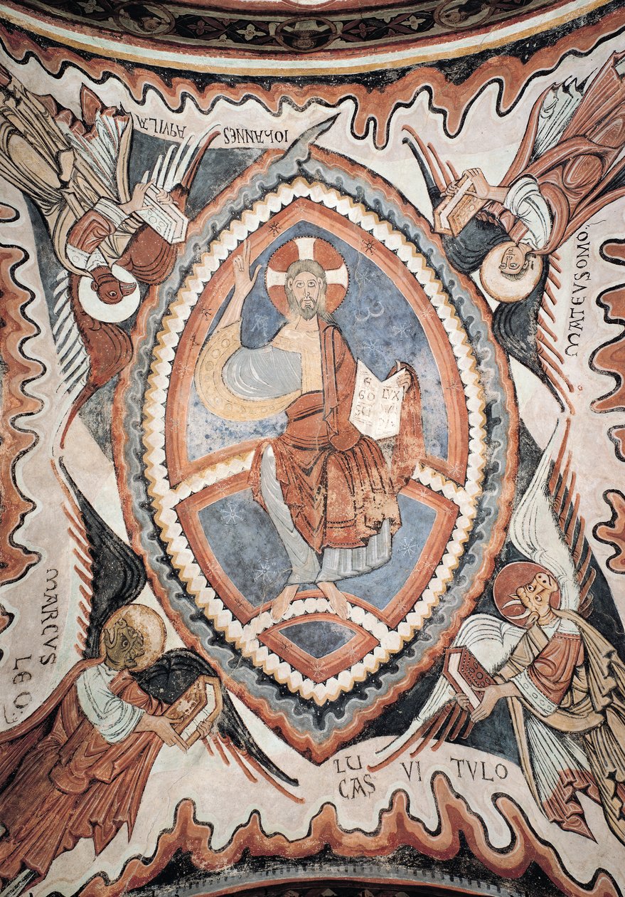 Krisztus a dicsőségben a tetramorfban, 12. század vége alkotó: Romanesque