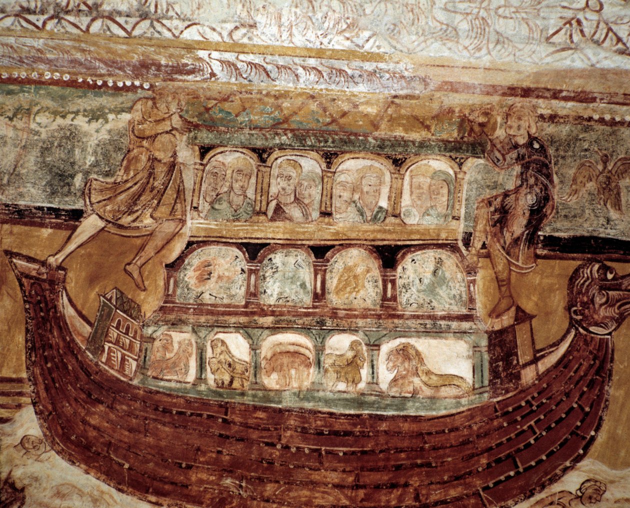 Noé íve (a mennyezet freskója) alkotó: Romanesque