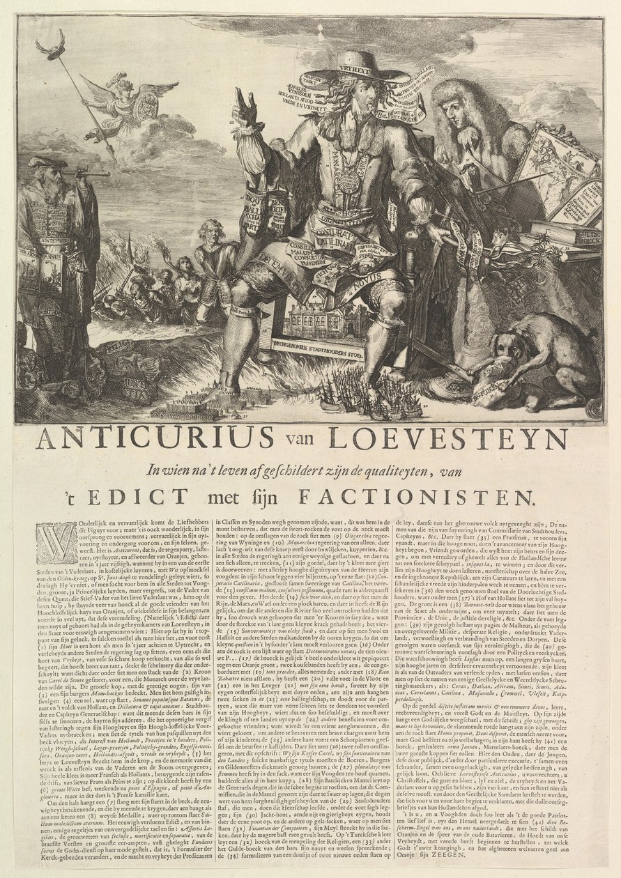 Anticurius van Loevesteyn.n.d. alkotó: Romeyn de Hooghe