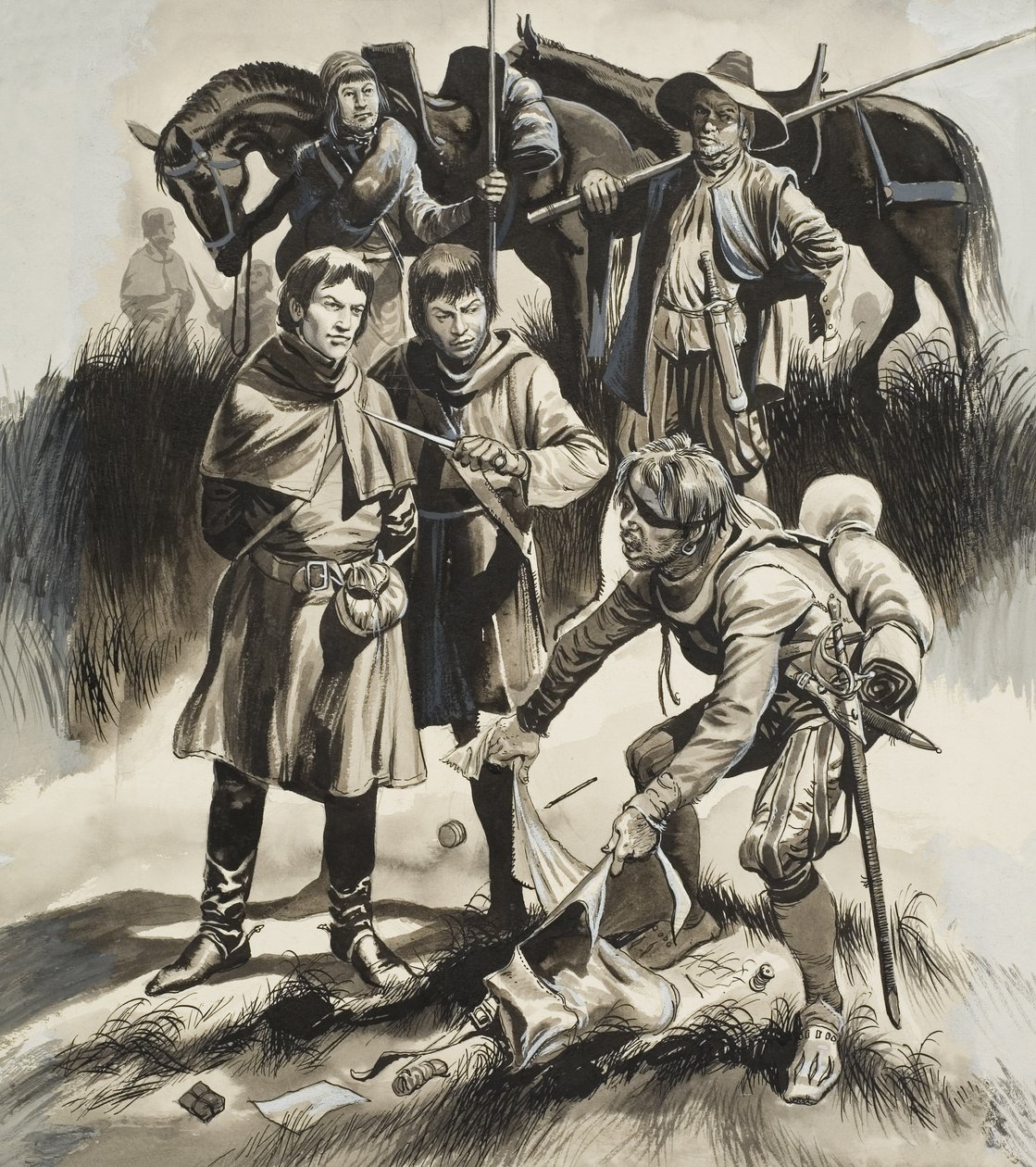 Papírpénz (gouache, papír) alkotó: Ron Embleton