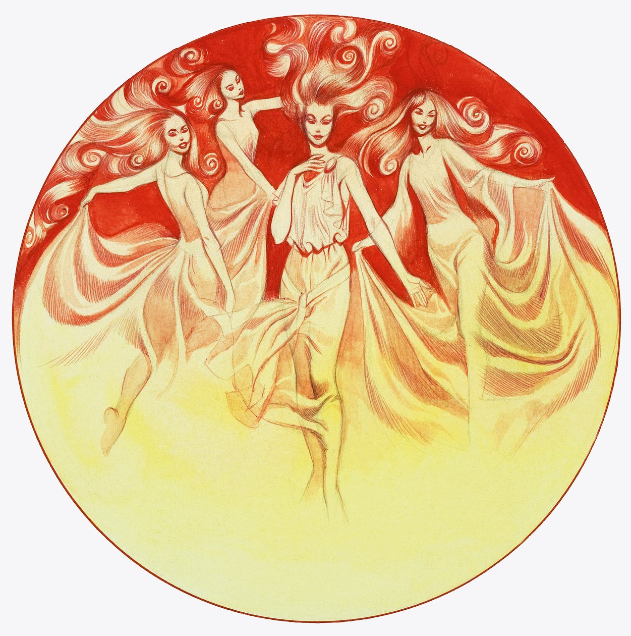 Tannhauser és Vénusz (gouache, papír) alkotó: Ron Embleton