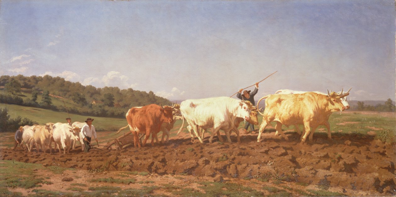 Szántás a Nivernais-ban, 1850 (lásd részlet 60150) alkotó: Rosa Bonheur