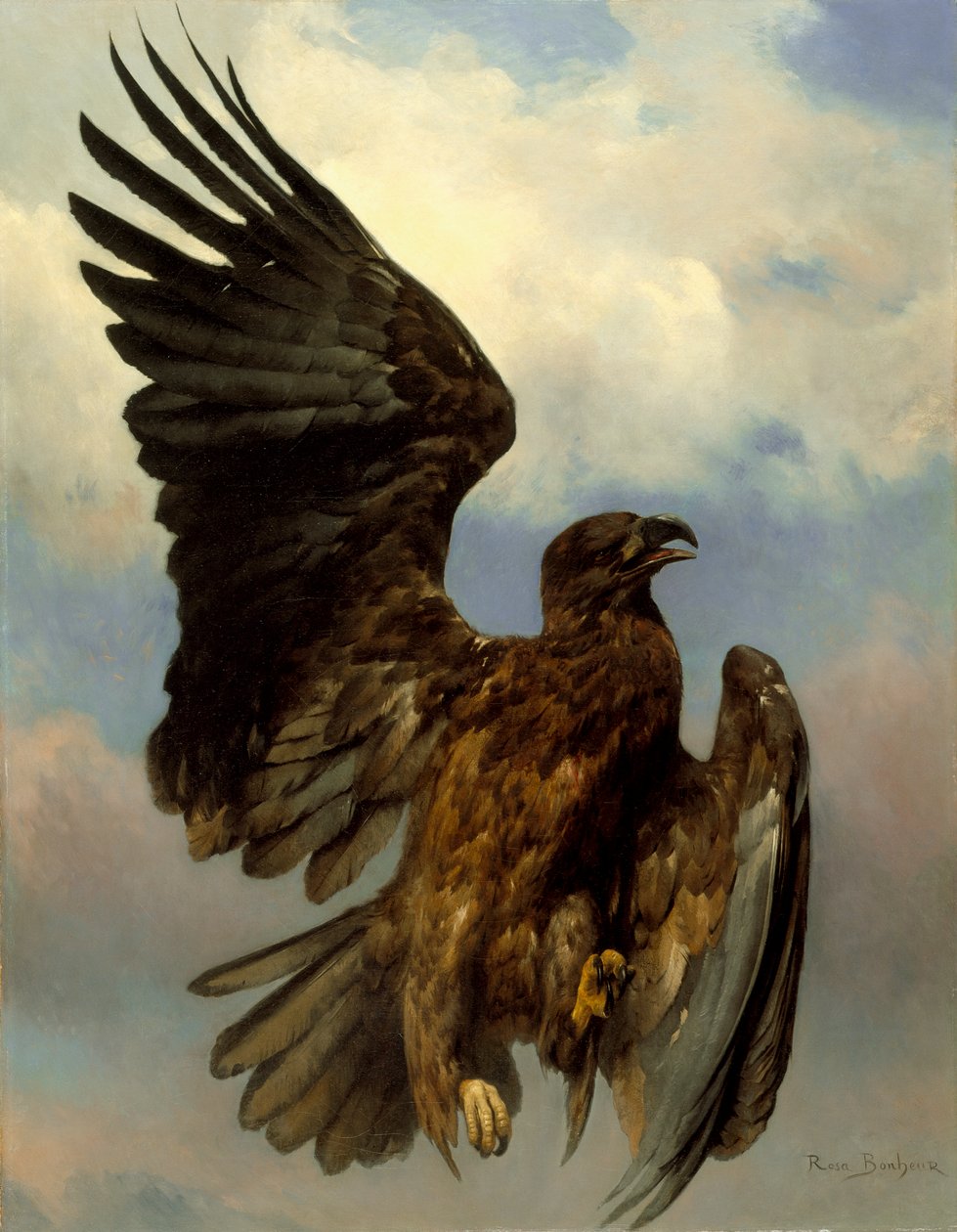 A sebesült sas, 1870 körül alkotó: Rosa Bonheur