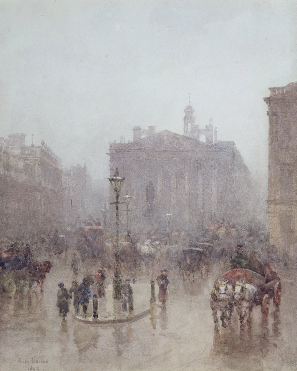 The Royal Exchange, 1894 (wc papíron) alkotó: Rose Maynard Barton
