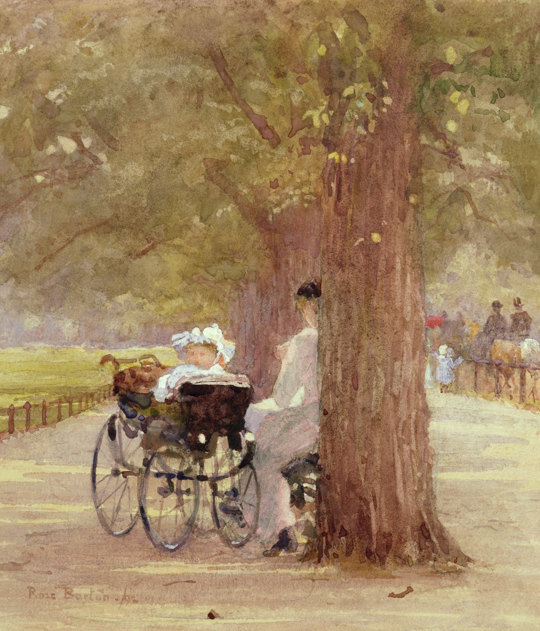 Pihenő a Rotten Row-ban, 1892 alkotó: Rose Maynard Barton
