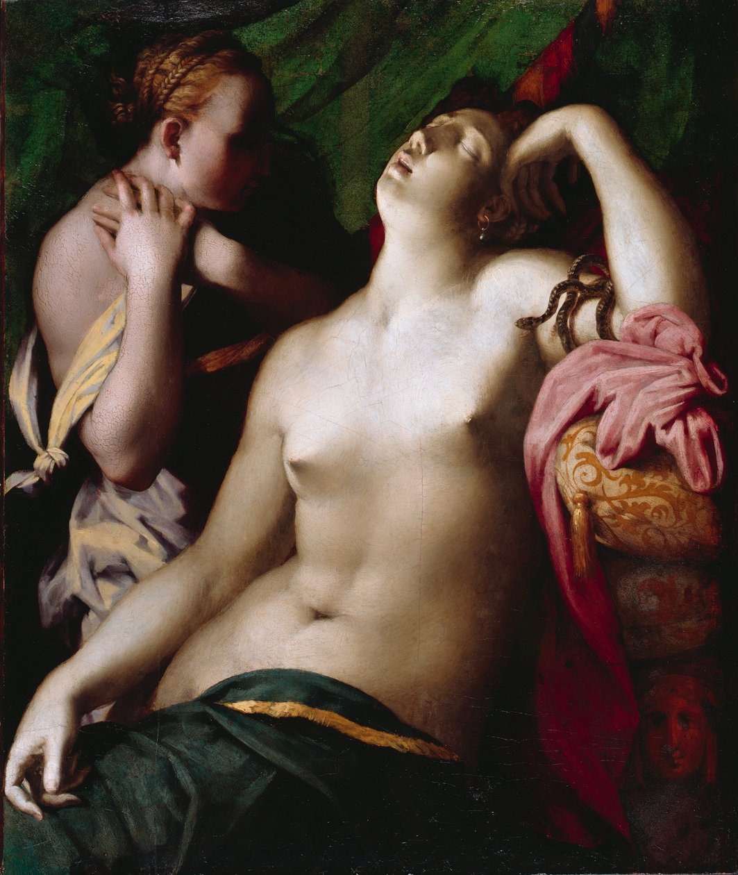 Kleopátra halála alkotó: Rosso Fiorentino