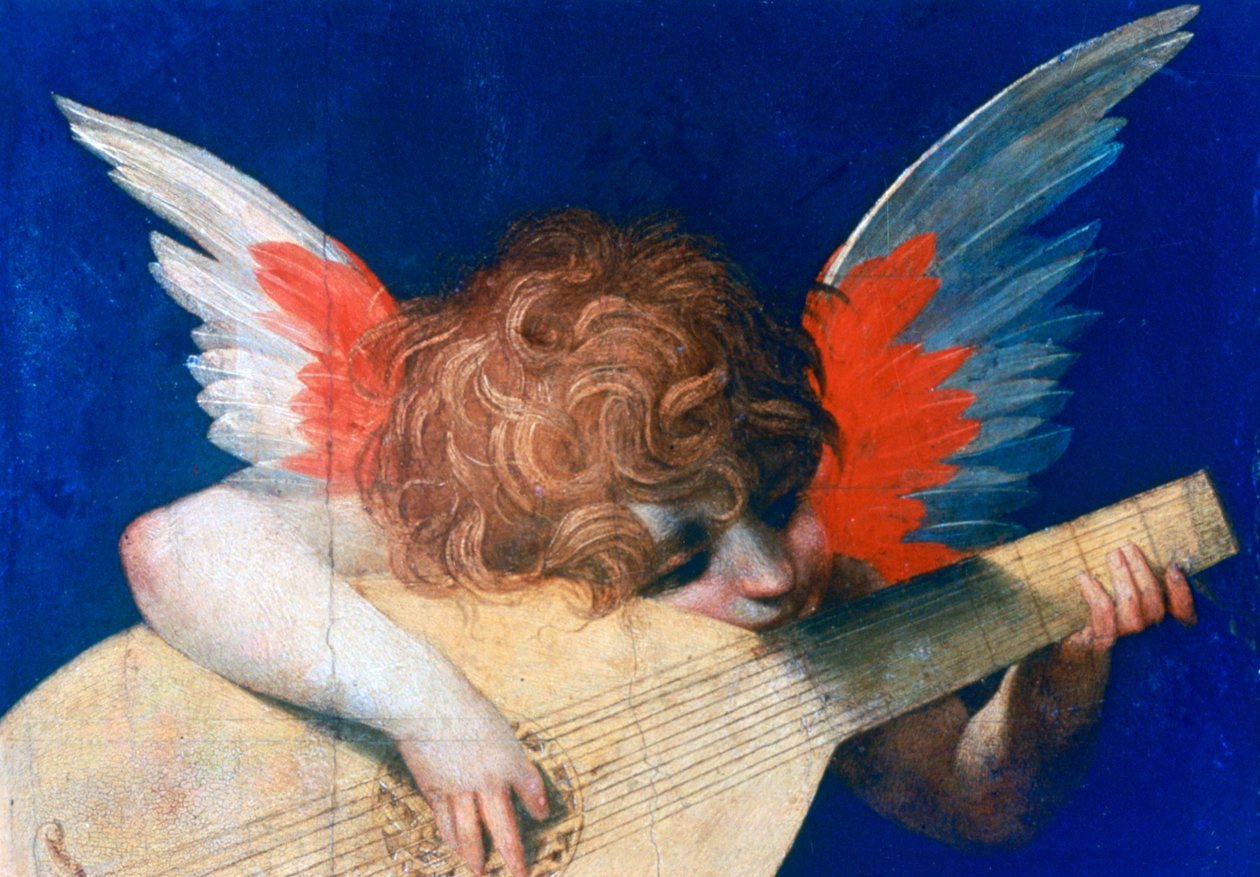 Angyalzenész, c1520 alkotó: Rosso Fiorentino
