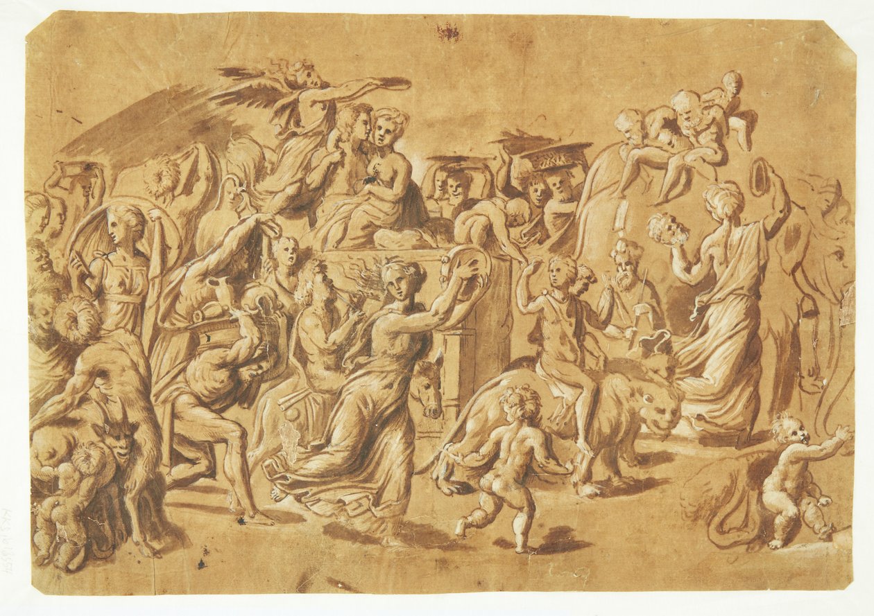 Bacchus diadala alkotó: Rosso Fiorentino
