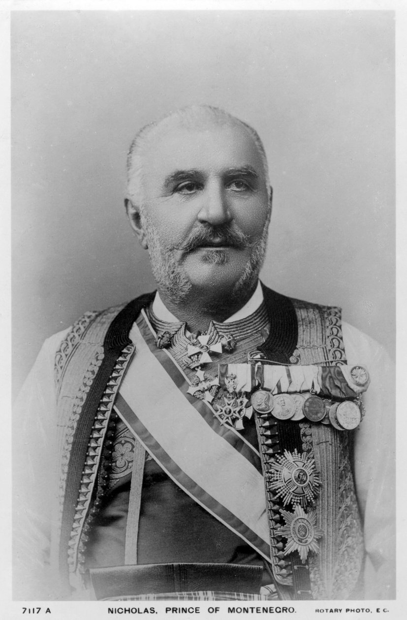 Miklós, Montenegró hercege, 1900-as évek. alkotó: Rotary Photo