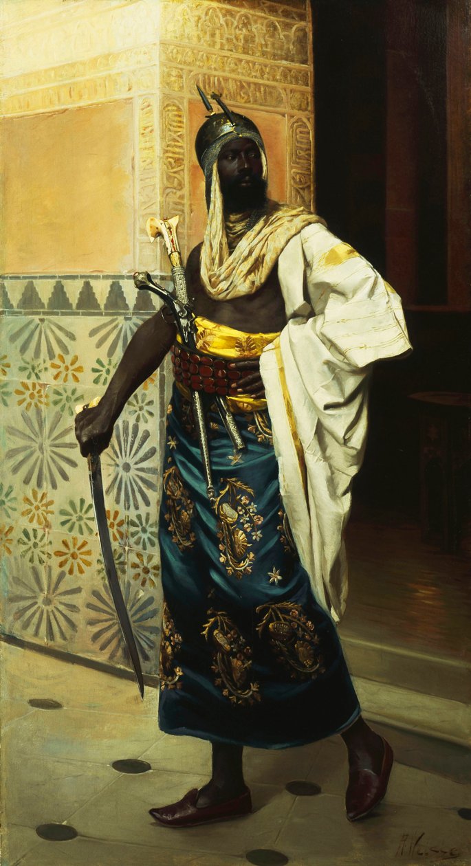 Nubian Guard (olaj, vászon) alkotó: Roudolf Weisse