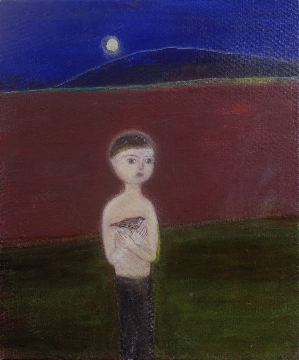Boy in the Moonlight, 2002 akril, vászon) alkotó: Roya Salari