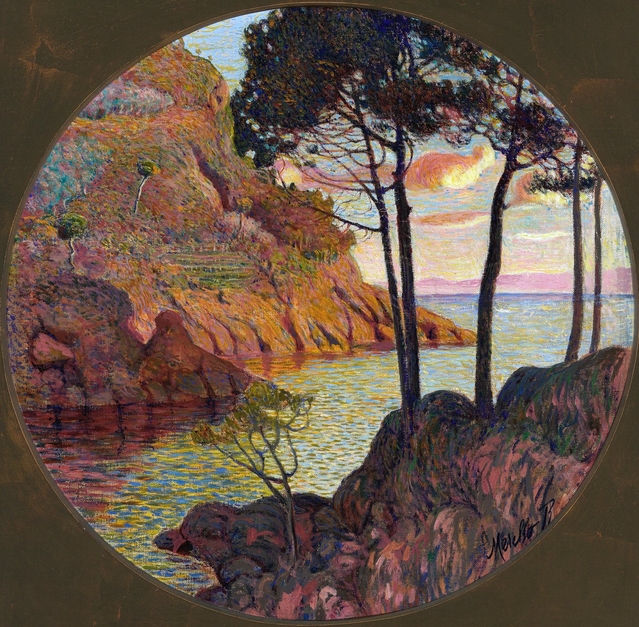 San Fruttuoso partja, 1910 körül alkotó: Rubaldo Merello