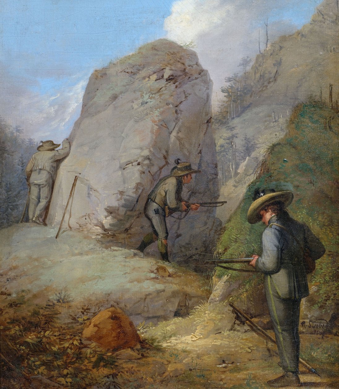Herren Purgstall a kilátón. alkotó: Rudolf Swoboda der Ältere